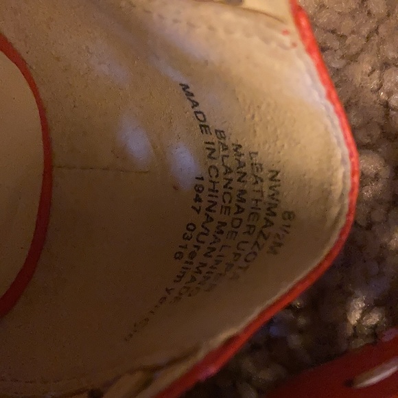 Coral Red open cut leather ballet flats size 8.5 - Picture 2 of 5